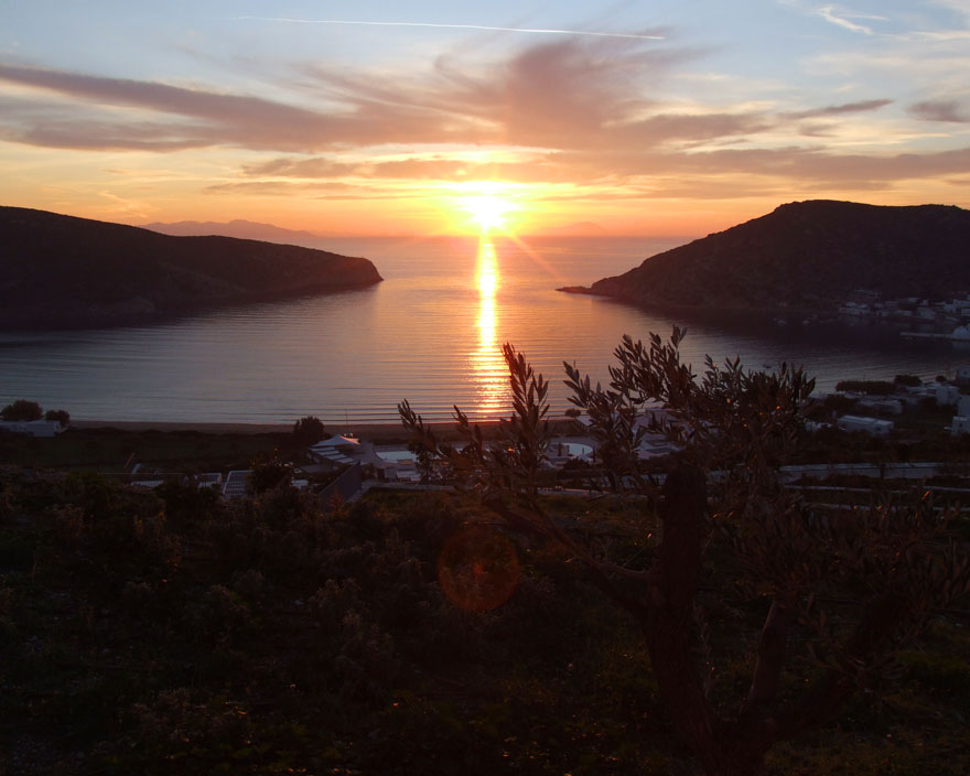 Sunset at Vathy of Sifnos