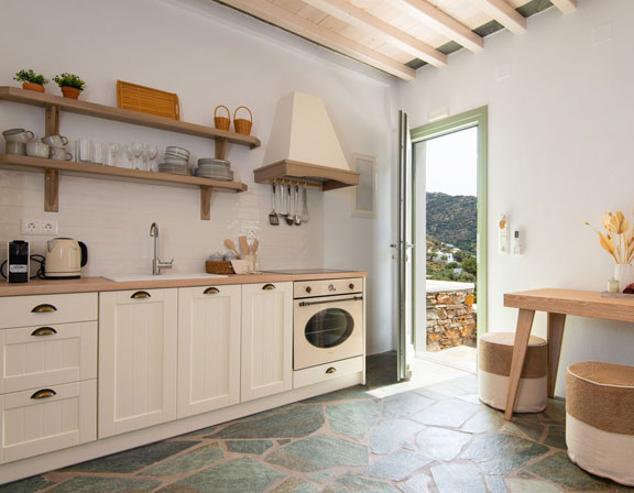 Apartments in Sifnos with fully equipped kitchen